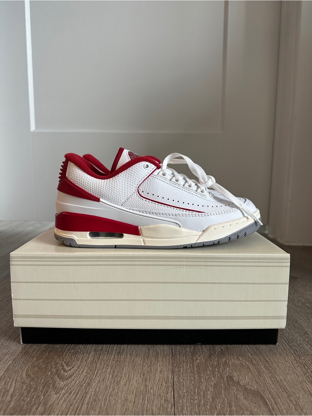 Jordan 2/3 White Varsity Red